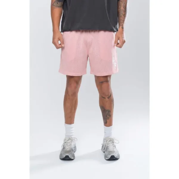 ESSENTIAL LOGO MESH SHORTS LIGHT PINK
