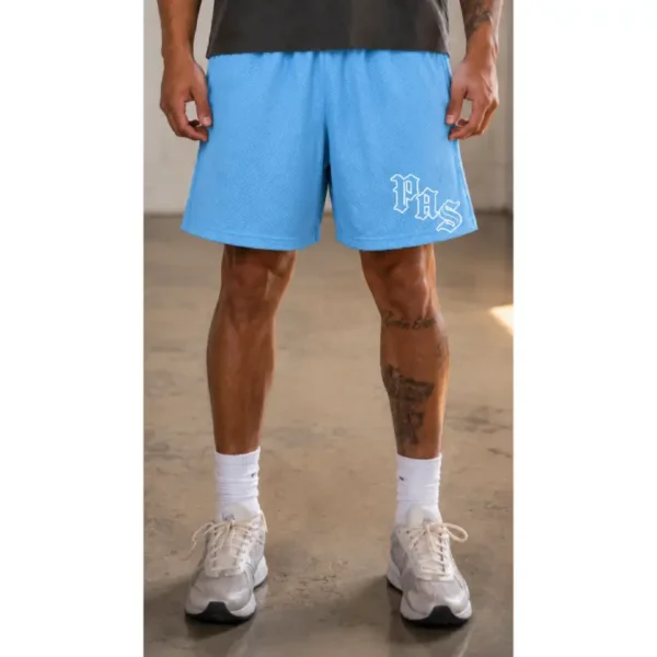 SKY BLUE MESH SHORTS