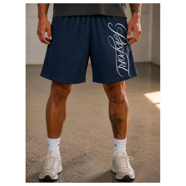 DENIM MESH SHORTS