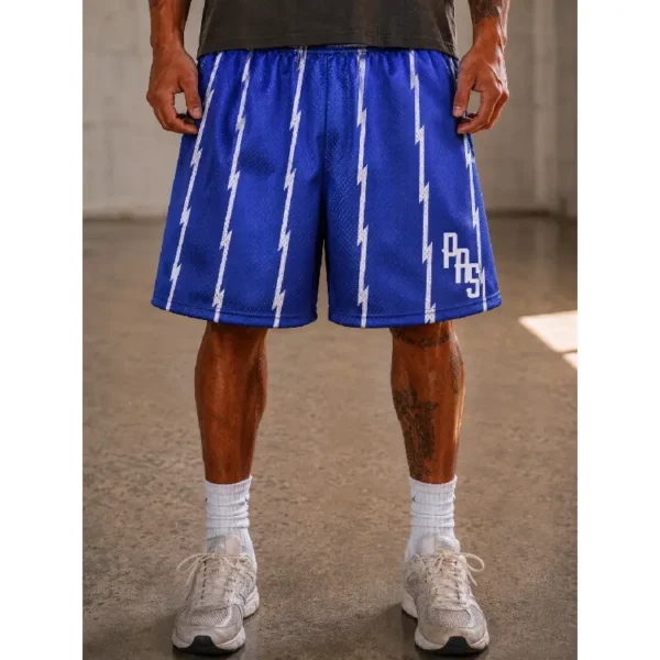 STRIPE MESH SHORTS
