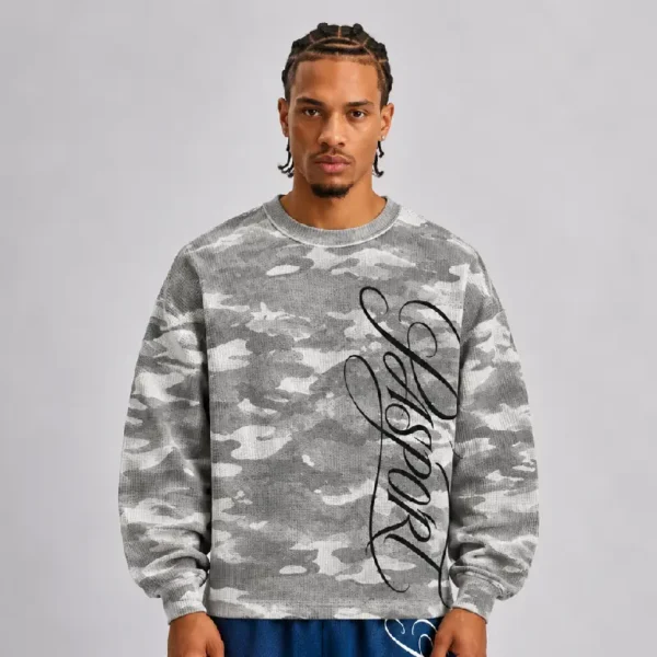 CAMO CURSIVE L/S SHIRT